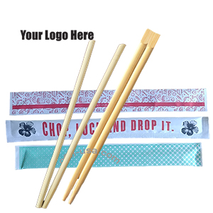 Customs logo printed enclosed chopsticks